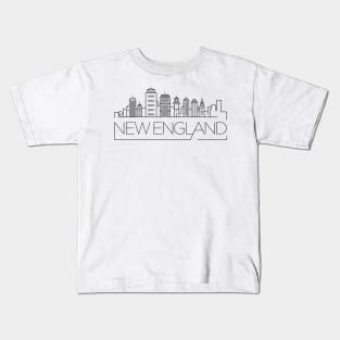 New England Minimal Skyline.png Kids T-Shirt